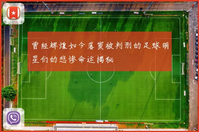曾经辉煌如今落寞被判刑的足球明星们的悲惨命运揭秘