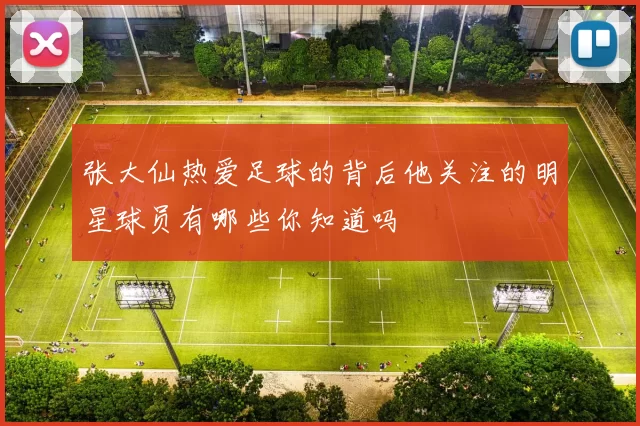 张大仙热爱足球的背后他关注的明星球员有哪些你知道吗